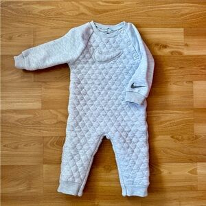 Nike Baby Quilted Gray Kids Footie